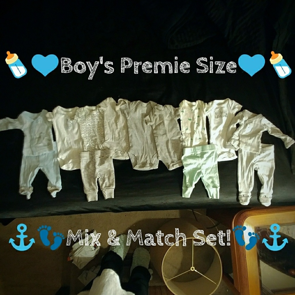 Boys Preemie sized mix & match bundle!